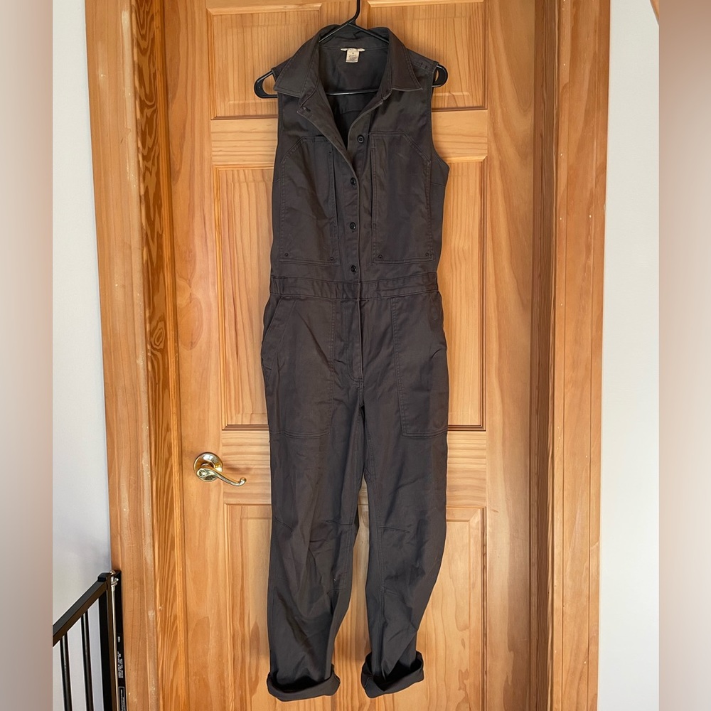 Duluth Trading Co DuluthFlex Fire Hose COOLMAX Coveralls - S, Gray, EUC